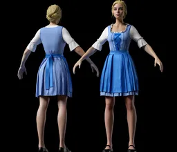 Dirndl Female Character 3D – Oktoberfest