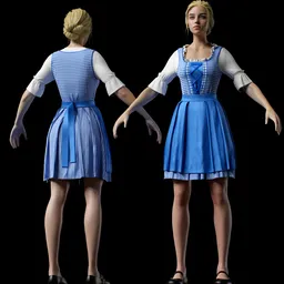 Dirndl Female Character 3D – Oktoberfest