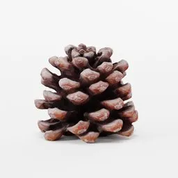 Highly detailed pine cone 3D model with realistic textures suitable for Blender rendering and photogrammetry projects.
