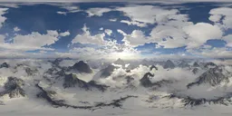 Dramatic Aerial Cloudy Sunny Day