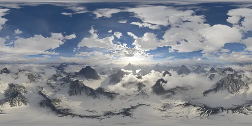 Dramatic Aerial Cloudy Sunny Day