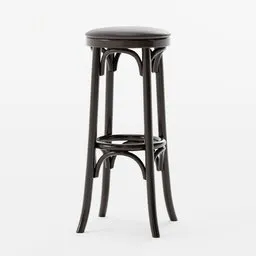 Wooden bar stool