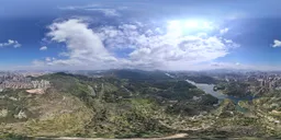 Highsky building clouds forest