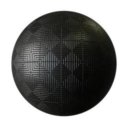 Dark Geometric Square Metal Tiles