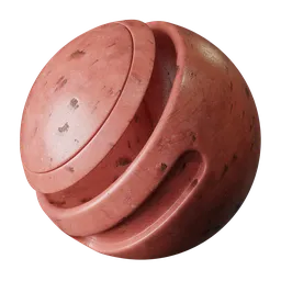 Red rusted metal