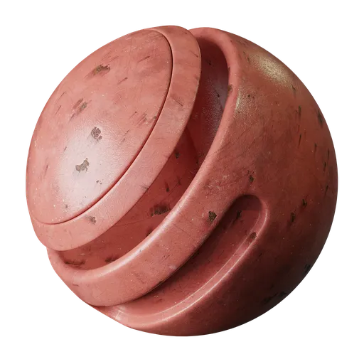Red rusted metal