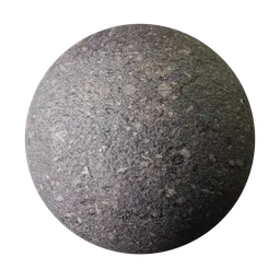 High-resolution PBR texture for 3D rendering with detailed granular asphalt surface suitable for Blender and other 3D applications.