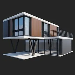 Modern Wooden House