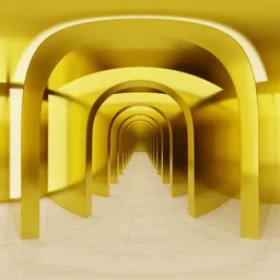 Golden Hall Interior HDRi
