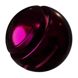 Fuchsia Scratched Painted Steel