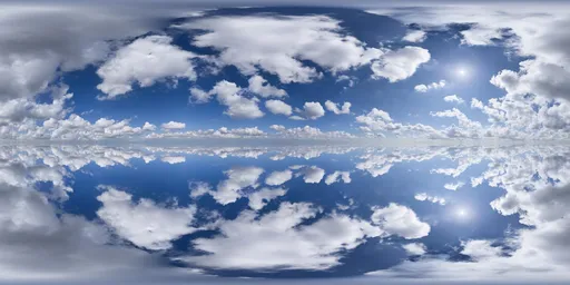 Puffy White Clouds Pure Sky