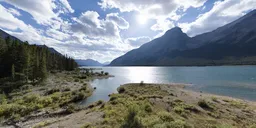 Rocky Mountains and Glacier Lake