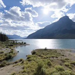 Rocky Mountains and Glacier Lake