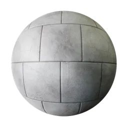 High-resolution 2K PBR paving stone texture with realistic cracks and displacement for 3D rendering.