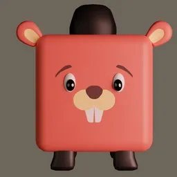 Beaver Cube animal