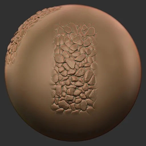 Broken Vertical Gravel Brush