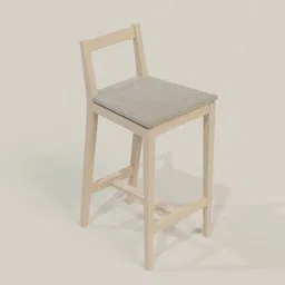 Allegro Bar Stool FREE 3D Bar Chair models BlenderKit