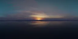Twilight Sunset Aerial Landscape