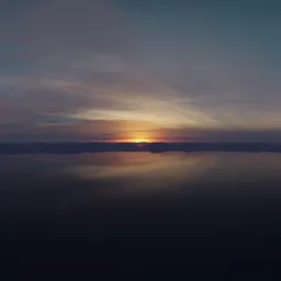 Twilight Sunset Aerial Landscape