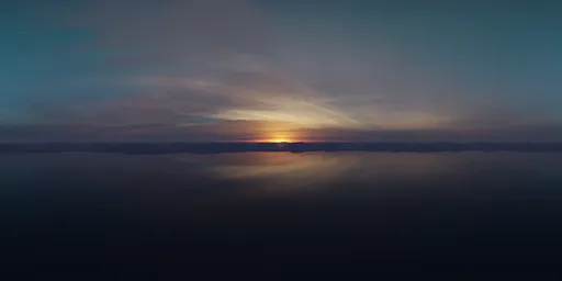 Twilight Sunset Aerial Landscape