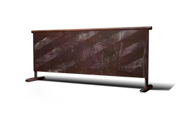 Rusty Old Street Barricade / road barrier