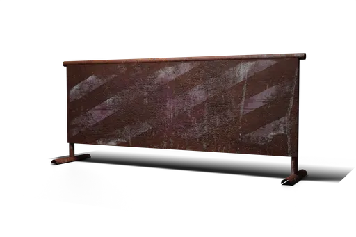 Rusty Old Street Barricade / road barrier