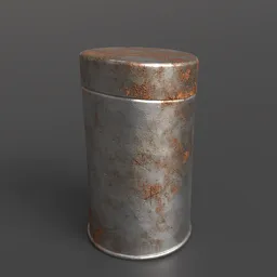 Old Rusty tin can