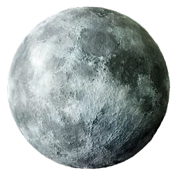 Moon Lunar Rock Blue