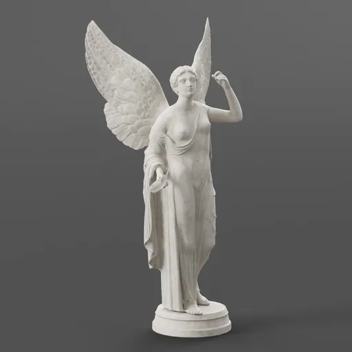 Angel Statue with Spread Wings