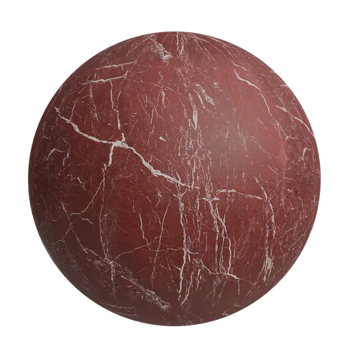 Deep burgundy marble