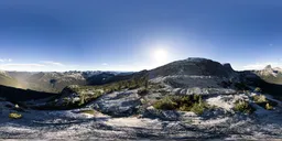 Canadian Rocky Mountain Sunny Sky