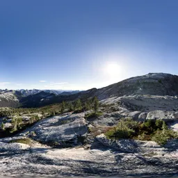 Canadian Rocky Mountain Sunny Sky