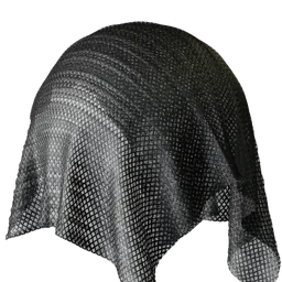 Black curtain fabric