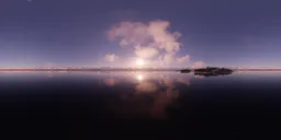 Pink Sunset at Glacier Lake