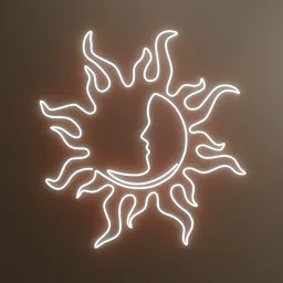Sun Neon Sign LED
