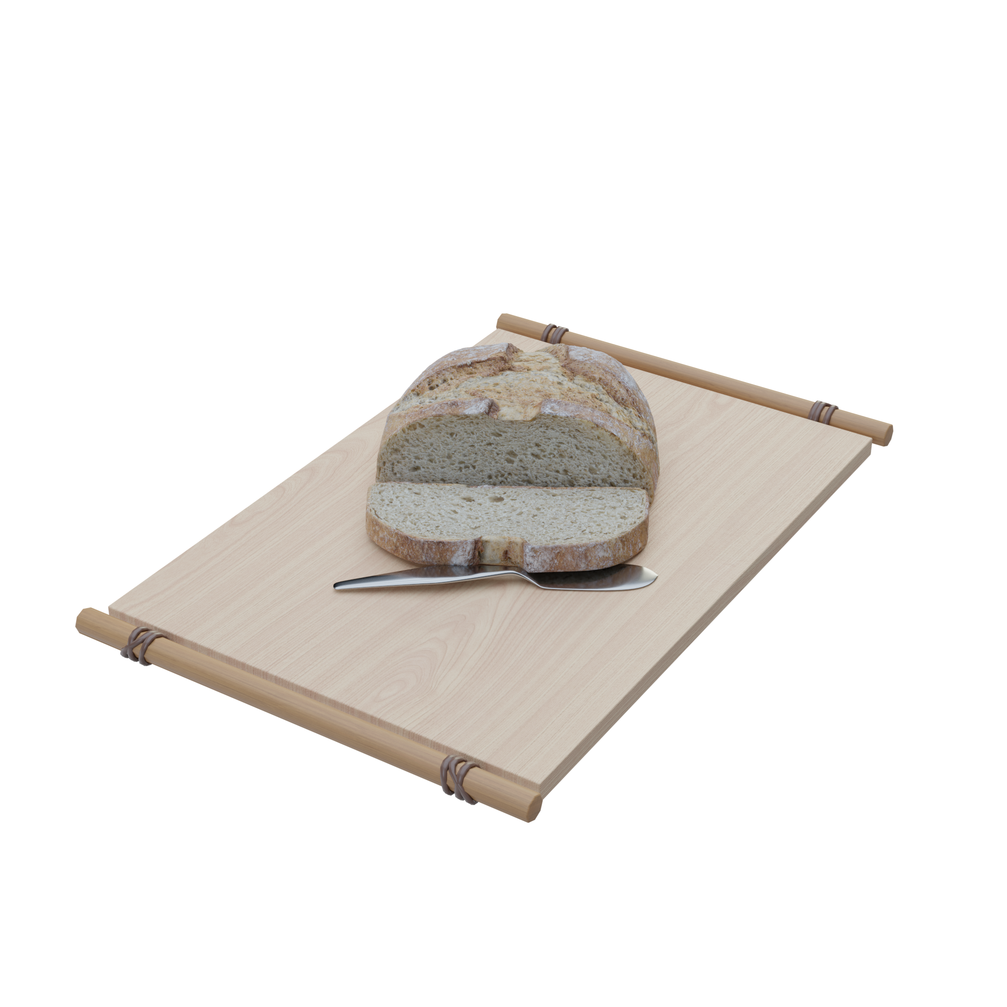 Blender Guru's bread 2 FREE 3D Food models BlenderKit