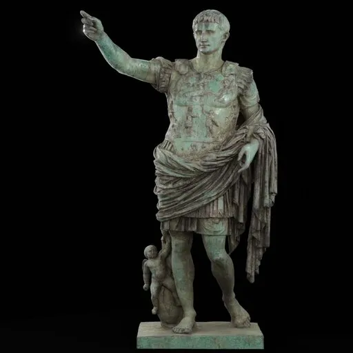 statue of Vs Augustus prima porta