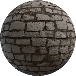 Realistic PBR Stone Wall texture tailored for Blender 3D material rendering, crafted by Amal Kumar.