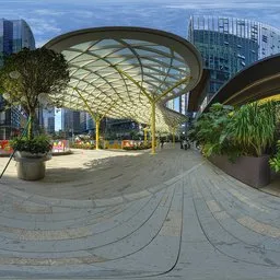 Open space in the square