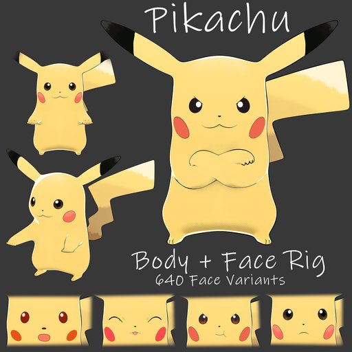 Pikachu | FREE Monsters & Creatures models | Blendkit