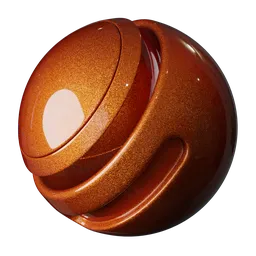 Coated Orange Glitter