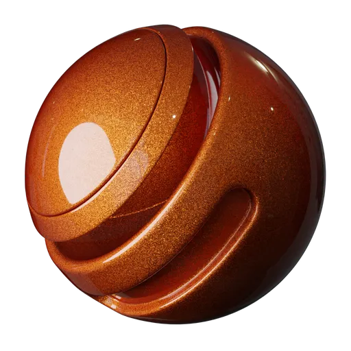 Coated Orange Glitter