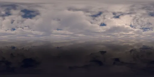 Cloudy, sea level, sky, water.exr