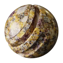 Amethyst Saffron Granite