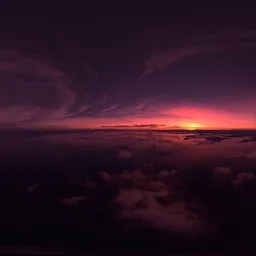 Red Twilight Sunset Sky Aerial