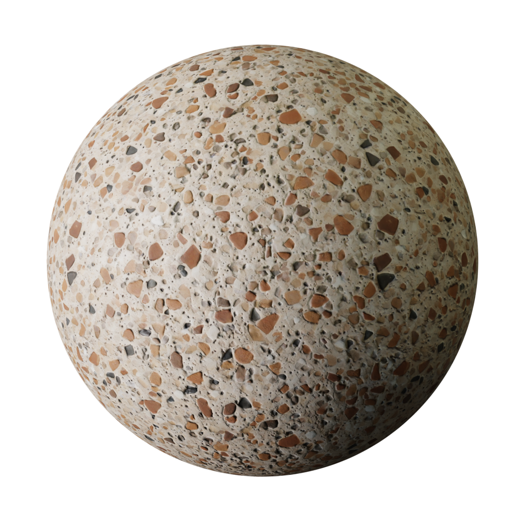 Earthy Terrazzo Surface | FREE floor materials | BlenderKit