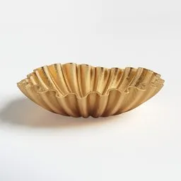 Gold Fluted Decorative Tray