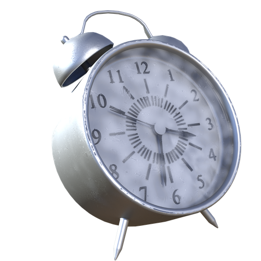 BlenderKit Download the FREE Analogue Alarm Clock model