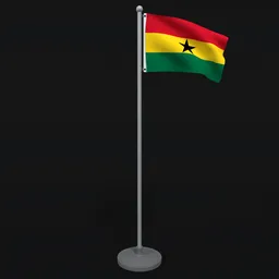 Animated Flag of Ghana
