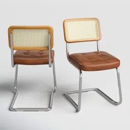 Retro Rattan Dining Chairs